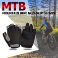thumbnail image 4 of Sywqhk Guantes antideslizantes de medio dedo para ciclismo Guante deportivo de malla transpirable (Negro M) Sywqhk Alta Calidad, 4 of 7