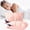 Beige, variant on Twisted Down Pillow WashableBedding Size Bed Pillow White Cool Hotel Quality Corner Propped Pillow for Back Flat or Side Sleeping, Side Sleeper Pillow for Neck and Shoulder Pain (Pink)