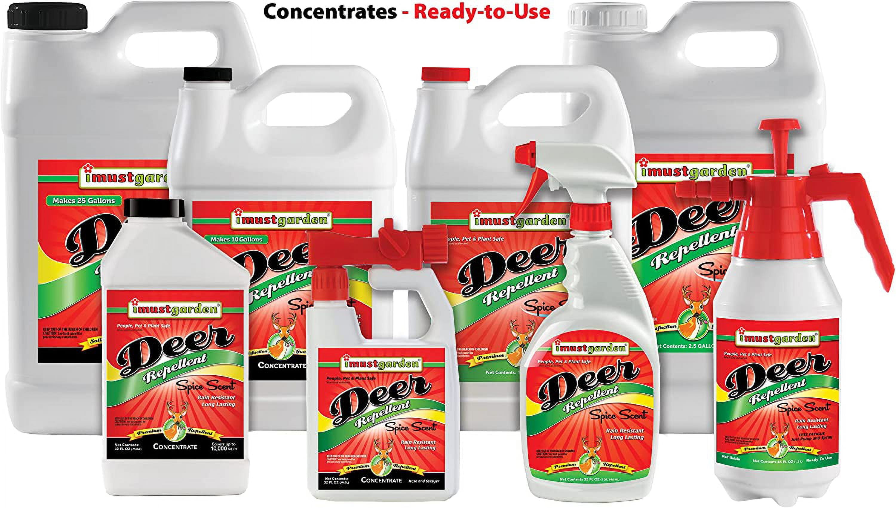 I Must Garden Deer Repellent: Spice Scent - 1 Gallon Concentrate
