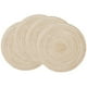 thumbnail image 1 of Billuyoard Paquete de 4 manteles individuales redondos de protección del medio ambiente, almohadilla aislante para alimentos, tapete de Simple, Mostrada Billuyoard HA021311-00, 1 of 5
