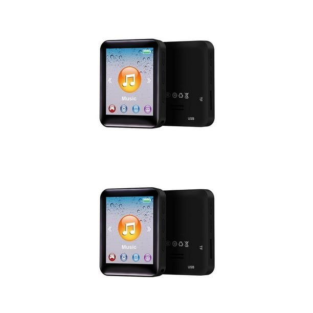 Reproductor de música Sidaley MP3 HIFI Tarjeta TF Reducción de ruido Carga USB MP4 Negro 4G 2Conjunto