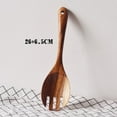 thumbnail image 2 of 2Pcs Wooden Salad Spoon, Salad Servers Salad Tongs Salad Tongs For Serving Wood Salad Servers Kitchen Cooking Utensil, 2 of 8