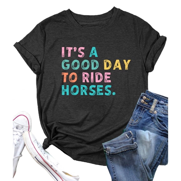 HXWCHs T-Shirt de Sortie pour Femmes, Imprimé Graphique Décontracté, Col Rond, Manches Courtes, T-Shirt Confortable pour Usage Quotidien, TTG, Noir