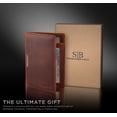 thumbnail image 5 of Serman Brands Travel Wallet | RFID Blocking | Bifold Slim Genuine Leather | Thin Minimalist | Front Pocket Wallets for Men | Billfold | Canyon Red, 5 of 7
