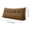 thumbnail image 3 of Triangular Headboard Pillow - Wedge Shaped Backrest Support Pillow for Dorm Beds with Side Pockets, Reading Bolster Cushion for College Students, Bed Wedge, 3 of 4