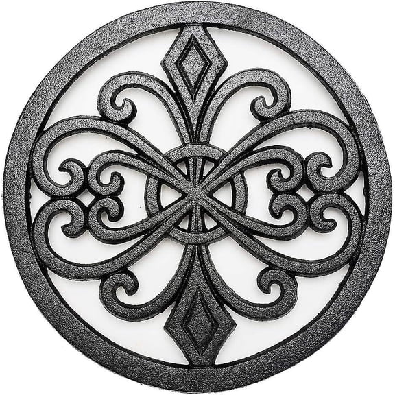 Heavy Duty Cast Iron Metal Trivet,Rustproof Black Racks Stands Holders For Hot Pans Or Teapot