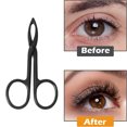 thumbnail image 4 of Tijeras para cejas, pinzas para cejas con mango de tijera, pinzas para depilar, 4 of 5