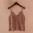 thumbnail image 2 of HADST Women's Sleeveless Casual Lace V-Neck Tank Tops - Summer Knit Solid Color Camisole Shirts, Soft & Elegant, 2 of 3