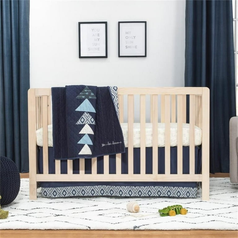 Carter s By DaVinci Colby 4 in 1 Convertible Crib Toddler to Full Bed Low Profile Washed Natural Wood Walmart