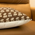 thumbnail image 2 of Block Print Pillow Cover,20x20 Inch Floral Pillow Covers Couch Pillows for Living Room Farmhouse Neutral Decorative Throw Pillow Covers for Sofa Bedroom 1pc, Brown, 2 of 6