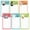 Cats, variant on Seasonal Birds Magnetic Lined Notepads - Set of 12 Mini Memo Pads, 2 by 6 inches, by Current