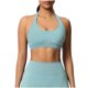 thumbnail image 1 of Sujetadores Deportivos para Mujeres Soporte Alto Busto Grande de Color Sólido Sujetador de Punto sin Costuras de Yoga, Cuello Colgante Diseño de Espalda para el Gimnasio, 1 of 9