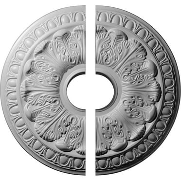 15 3/4"OD x 3 1/2"ID x 1 1/2"P Colton Ceiling Medallion, Two Piece (Fits Canopies up to 4 3/4")