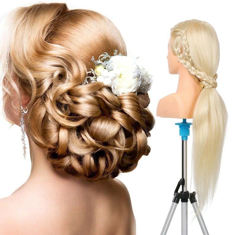 Carevas Mannequin Head for Braiding Manikin Head For Hairdresser  Professional Cosmetology Dummy Head 