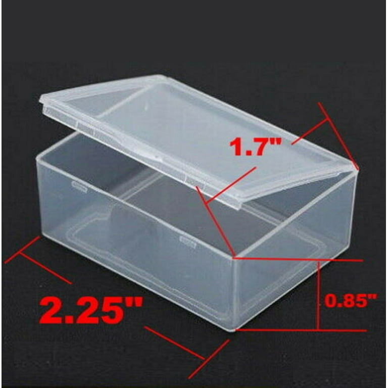 4PCS Small Plastic Storage Container Boxes Box DIY Coins Screws Jewelry  Travel 