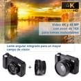 thumbnail image 2 of Camara Digital VAK P01 LCD 3' 48mp 4K Tripié Control Micrófono, 2 of 7