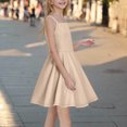 thumbnail image 4 of Flower Girl Dresses for Girls 7-16 Casual Tank Dress Ruffle Hem Sleeveless Cami Dresses Short Party Dresses Cute Birthday Dress Summer Fashion 2025 Vestidos Para NiñAs Elegantes, 4 of 6