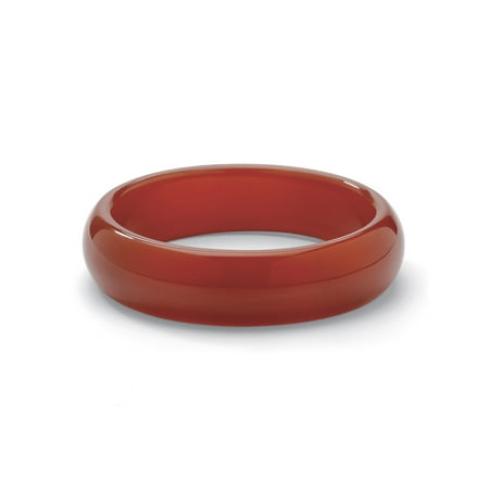 Moss Agate Bracelet - Genuine Red Agate Bangle Bracelet 8.5