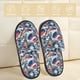 thumbnail image 2 of Balery cool rock Skull Pantuflas de Casa de Felpa Silenciosas con Diseño Estampado, Zapatillas Cómodas Antideslizantes de Algodón para Interior-Large, 2 of 8