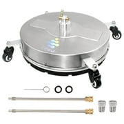 18" EDOU Direct Pressure Washer Surface Cleaner | Stainless Steel | 4000 PSI Max | Wands Included