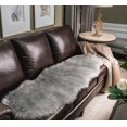 thumbnail image 3 of JOLUSERE Luxury Ultra Soft Faux Fur Area Rugs,2'x5'Fuzzy Faux Fur Rugs for Living Room Bedroom,Gray, 3 of 10