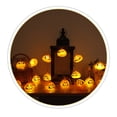 thumbnail image 3 of Mistaha Horror Pumpkin Halloween String Lights 10FT 20LEDs Spooky Pumpkin Decorative Hanging Lights Waterproof LED Pumpkin Lights Battery Operated 2 Modes, 3 of 8