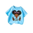 thumbnail image 2 of Zecgelong T-Shirt Décontracté à Manches Courtes et Col Rond pour Filles, Imprimé Dessin Animé, Taille 8-10 Ans, 2 of 4