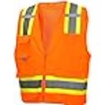 thumbnail image 3 of Pyramex RVZ2420 Series Class 2 Surveyor's Safety Vest with 6 Pockets, Hi Vis Orange, 2X Large, 3 of 4