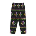 thumbnail image 5 of Fotbe Mardi Gras Fleur de Lis Women's Pajama Pants,Sleepwear Pants,Pj Bottoms Drawstring And Pockets-X-Large, 5 of 9
