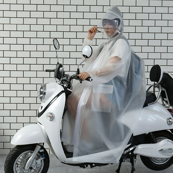 PPgejGEK Long Transparent Men Women Hooded Jacket Rainproof Raincoat Rain Coat Holiday