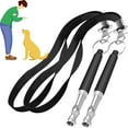 thumbnail image 1 of Paquete de 2 silbidos para perros, para dejar de ladrar a los vecinos, silbato para perros silencioso ultrasónico ajustable, entrenamiento profesional para perros, 1 of 5