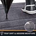 thumbnail image 3 of Dirt Trapping Door Mat 24" x 59", Non-Slip/Skid Machine Washable Entryway Rug, Dog Doormat, Super Absorbent Welcome Mat for Muddy Wet Shoes and Paws, Grey, 3 of 7