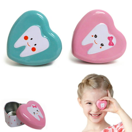 2 Pack Tooth Fairy Box Treasure Under Pillow Keepsake Boys Girls Children (Best Crystal To Put Under Pillow)