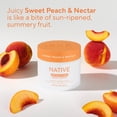 thumbnail image 5 of Native Detoxifying Body Scrub, Sweet Peach & Nectar, Gentle Exfoliation for Sensitive Skin, Plant Based Ingredients, for Women, 12 oz, 5 of 9