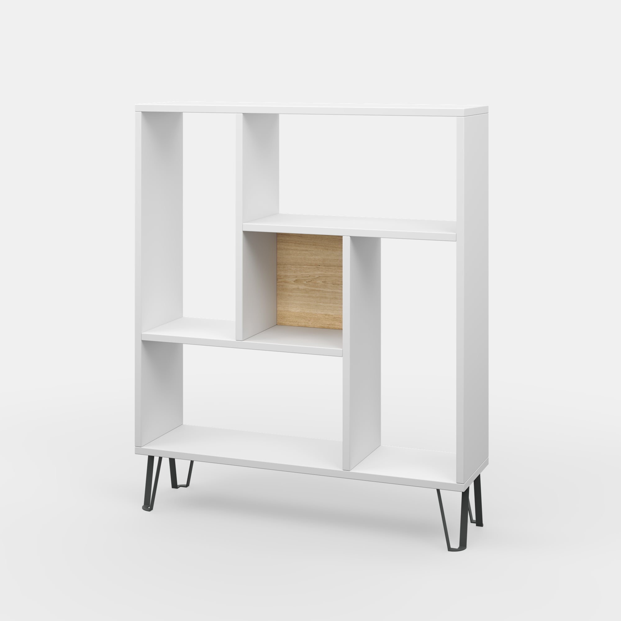 Ada Home Decor Arven 3 Tier Open Shelf Cube Bookcase, White