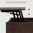 thumbnail image 6 of Yaheetech 47.5in Wooden Lift Top Coffee Table with Hidden Compartment for Living Room, Espresso, 6 of 8