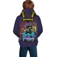 thumbnail image 2 of Kids Batwheel Pullover Hoodie Realistic 3d Print Graphic Hooded Sweatshirts With Drawstring, 2 of 8