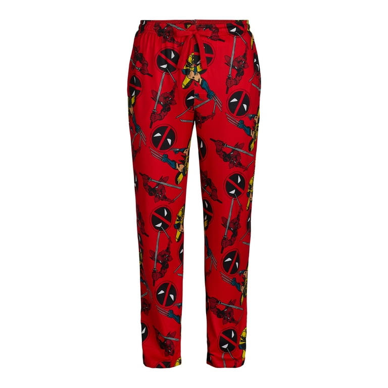 Deadpool Men s Pajama Sleep Pants Sizes S 3XL Walmart