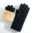 thumbnail image 2 of Cuekondy Gloves Mittens for Autumn Winter Warm Screen Gloves Unisex Outdoor Cycling Driving Gloves Comfortable Breathable Cold Gloves Black Gloves Mittens, 2 of 5