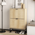 thumbnail image 5 of Lisicues Shoe Cabinet Storage for Entryway, Modern Slim Shoe Organizer  with 2 Flip Drawers, 5 of 7