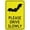 Warning Sign 3, variant on Bat Please Drive Slowly Bright Yellow Sign Outdoor Metal Sign - 8"x12" Metal Signs For Business, Workplace, Office, Home, Delivery Signs, Road Signs, Garden Signs