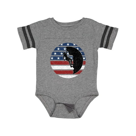 

Inktastic Rock Climbing USA Flag Gift Baby Boy or Baby Girl Bodysuit