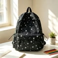thumbnail image 3 of Lightweight Star Printed Casual Travel Daypack, Large Capacity Multi Pocket Women Rucksack, Adjustable Shoulder Backpack, Carry Bag for Daily Outdoor Weekend Getaway Short Travel, 3 of 3