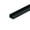 Black, variant on Outwater 3/8 in. Clear PVC U-Channel/C-Channel, 36 in. Long, 4-Pack, 12 Linear Feet