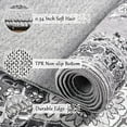 thumbnail image 7 of Junovo Soft Vintage Rug Print Boho Rugs Area Rug for Living Room,4'x6'Gray, 7 of 7