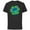 Black, variant on Disney Lilo & Stitch in Shamrock Happy St Patrick’s Day - Short Sleeve Cotton T-Shirt for Adults - Customized-Black