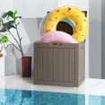 thumbnail image 6 of Outdoor Storage Box, 31 Gallon Resin Deck Box, Backyard Outside Toy and Towel Storage Cabinet Waterproof, for Patio Furniture Cushions, Garden Tools, Pool Supplies, 6 of 8