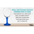 thumbnail image 3 of 10 Aragon Wine Glasses Set, 8.5 oz. - High standard, USA made - Blue, 3 of 5