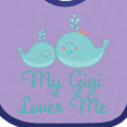 thumbnail image 4 of Inktastic My Gigi Loves Me Boys or Girls Baby Bib, 4 of 4
