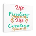 thumbnail image 1 of Inspirational Wall Art Life Finding Yourself Life Creating Yourself Wall Art Motivation Wall Decor for Home Office Gym Inspiring Success Quote Print Ready to Hang Unframed, 1 of 8